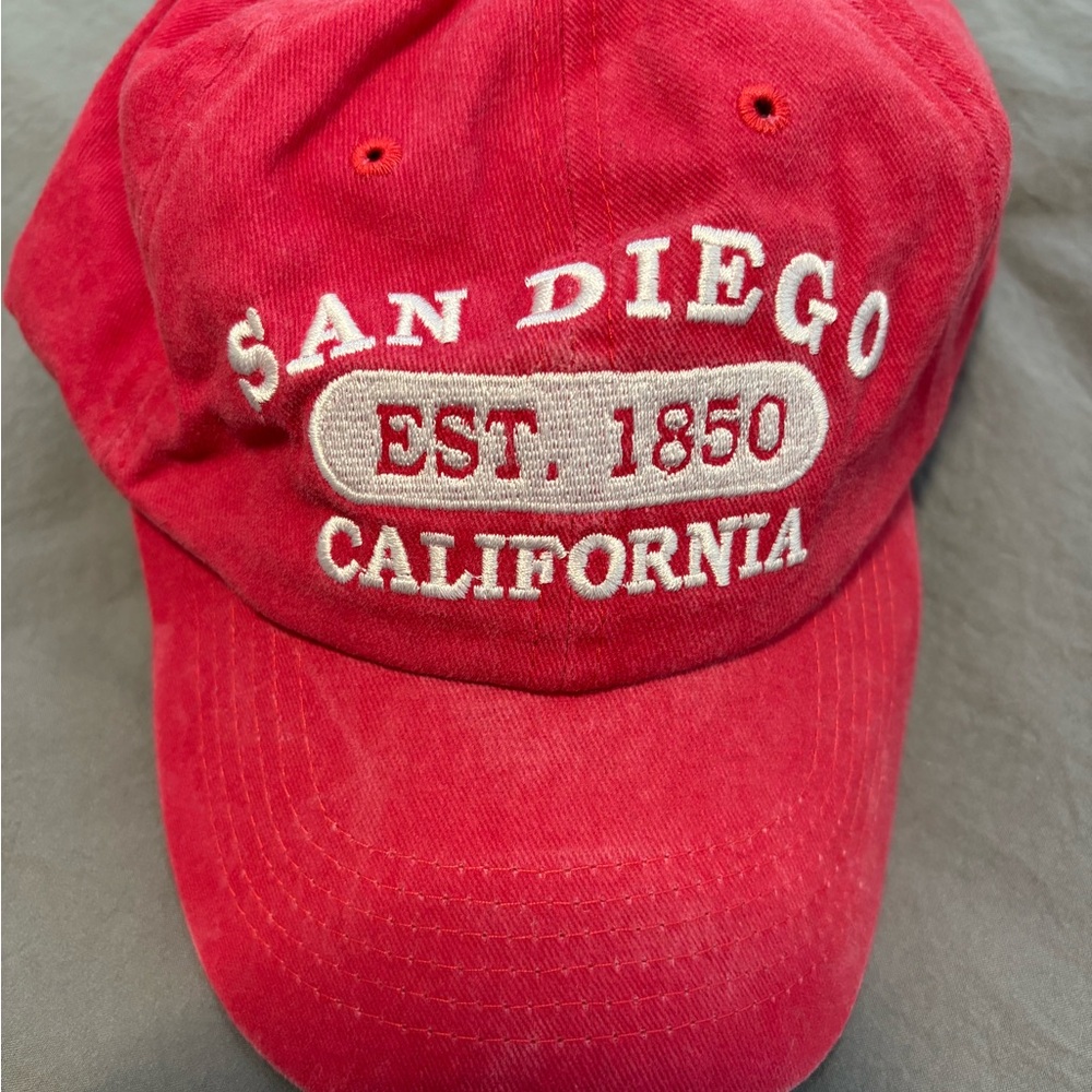 Red San Diego California Cap